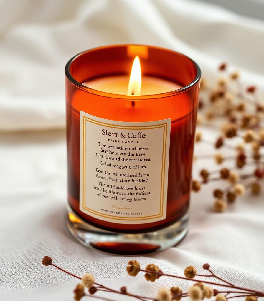 Lit Stanza Candle